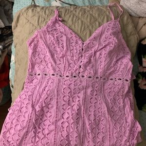 Cute midi light purple dress